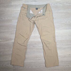 Kuhl Pants Mens 33x32 (34x29) Tan Konfidant Air Pants Carpenter Outdoors Stretch